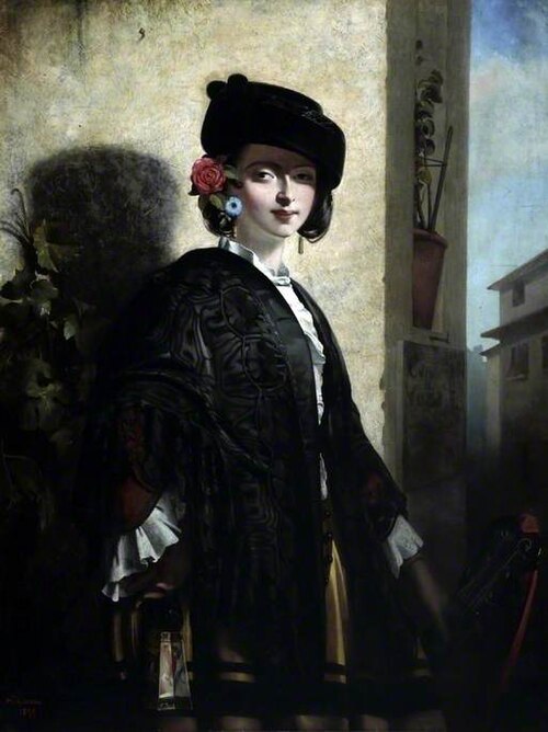 A Spanish Lady, 1855, Philip Hermogenes Calderon