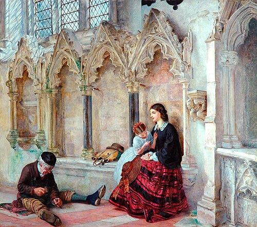 'Man goeth forth to his labours', 1859, Philip Hermogenes Calderon