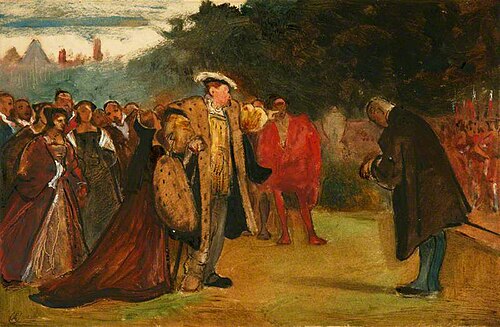 Study of a Historical Scene Showing Henry VIII and His Courtiers, 1870, Philip Hermogenes Calderon