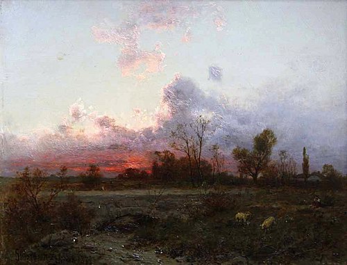 Zachód słońca, 1879, Zygmunt Sidorowicz