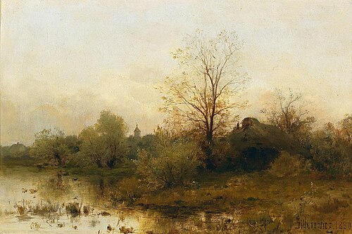 Autumnal landscape, 1880, Zygmunt Sidorowicz