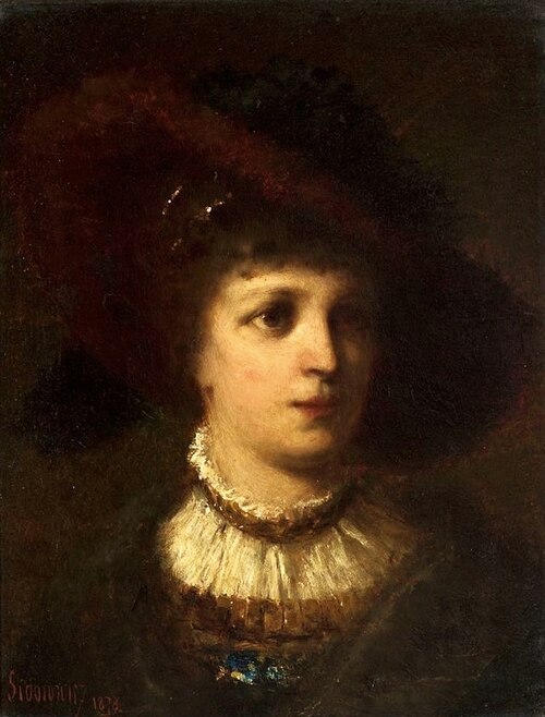 Portrait of a woman, 1878, Zygmunt Sidorowicz