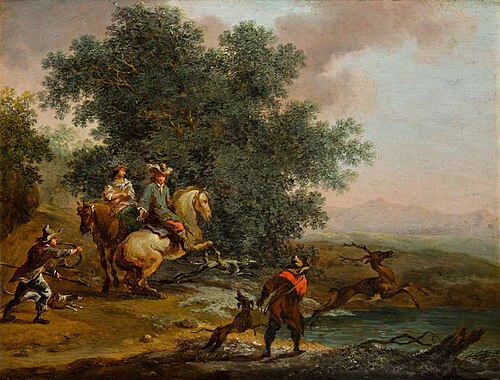 Stag Hunt I, , Christian Hilfgott Brand
