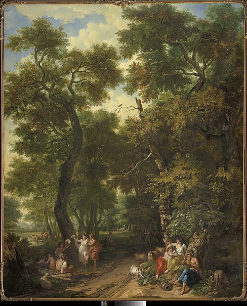 Arcadisch landschap met musicerende en dansende herders, 1771, Jurriaan Andriessen