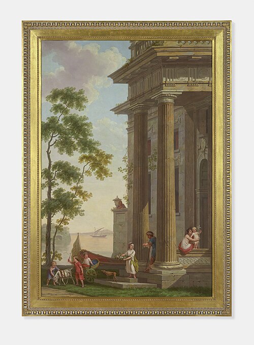 Arcadisch landschap met een groep kinderen, , Jurriaan Andriessen