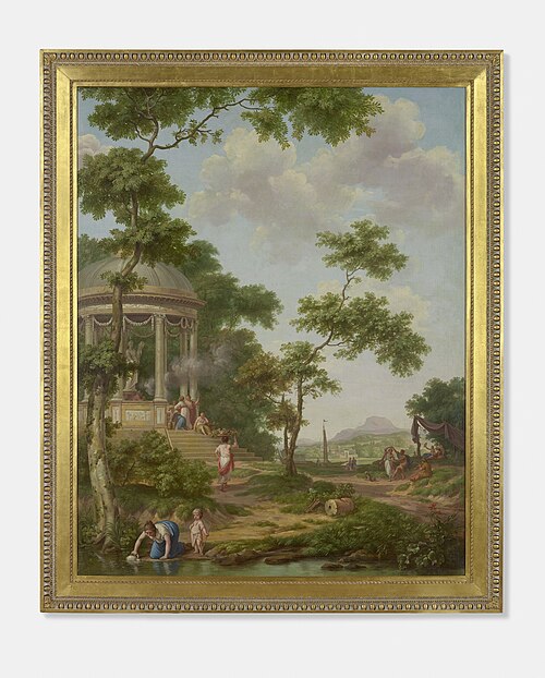 Arcadisch landschap met een tempel, , Jurriaan Andriessen