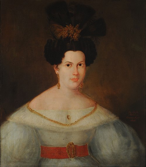 Portrait of Doña Macedonia Escardo, 1839, Carlos Morel