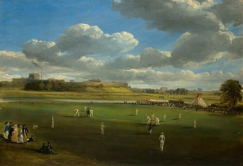 Cricket Match at Edenside, Carlisle, 1844, Samuel Bough