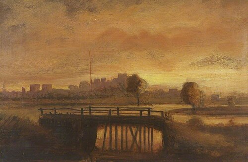 Sunset over Carlisle, 1852, Samuel Bough