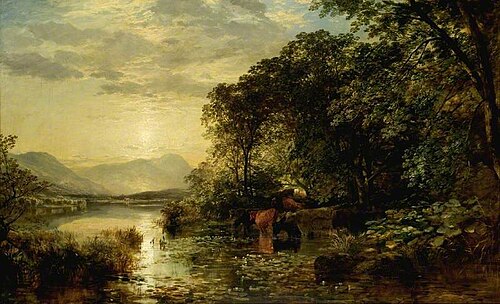 By the Lake, Cumberland, 1855, Samuel Bough