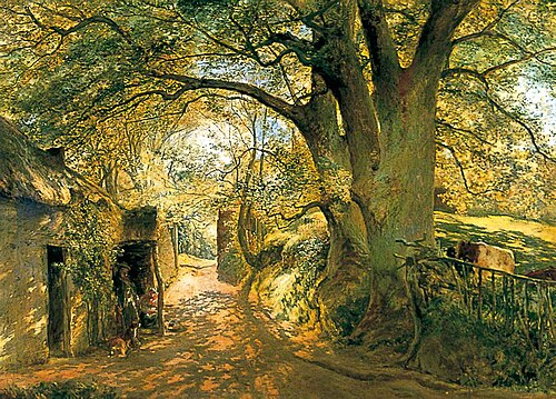 Entrance to Cadzow Forest, near Glasgow, 1859, Samuel Bough