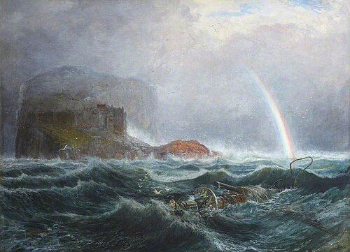 The Bass Rock after a Storm, 1865, Samuel Bough