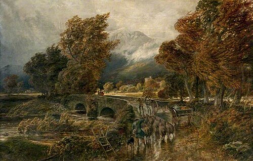 Crossthwaite Bridge, near Keswick, 1874, Samuel Bough