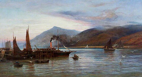 The Pier at Fort William, , Samuel Bough