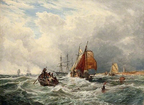 Dutch Lugger Entering the Thames, , Samuel Bough