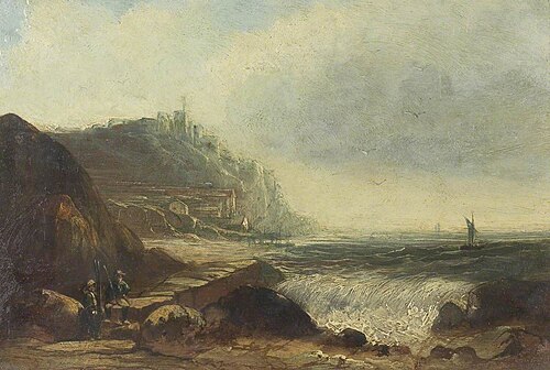 Scarborough Castle, 1864, Samuel Bough