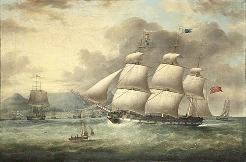The Liverpool Ship 'Bland', 1834, Samuel Walters