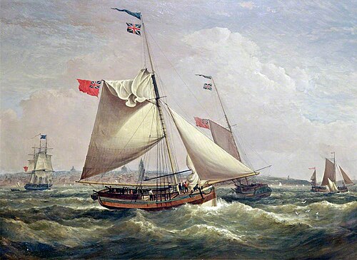 Mail Packet from Liverpool to Glasgow (after Robert W. Salmon), , Samuel Walters