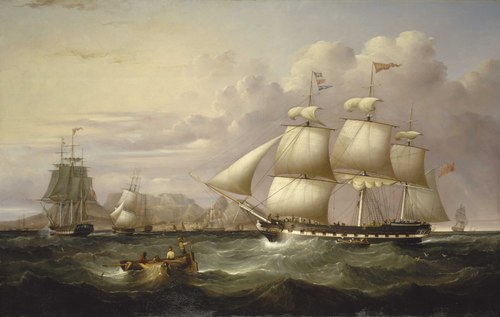 The Indiaman 'Euphrates', 1835, Samuel Walters