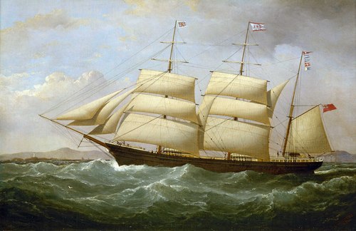The barque Joseph Cunard, 1839, Samuel Walters