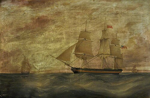 The clipper Roscoe, 1837, Samuel Walters