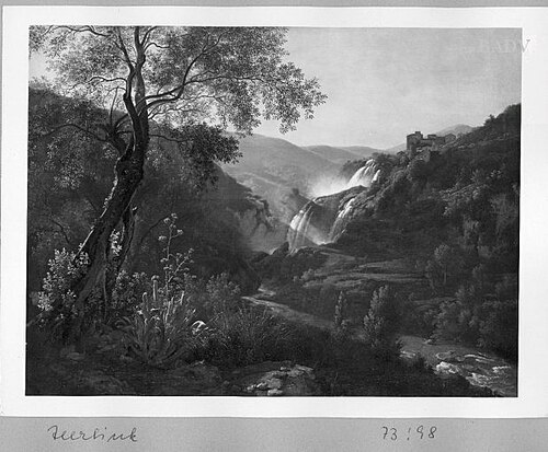 Landscape in Tivoli, 1801, Abraham Teerlink
