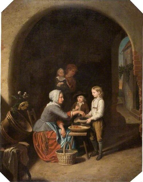 A Dutch Fruit Seller, , Domenicus van Tol