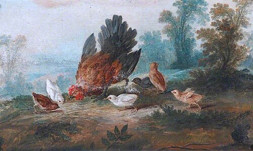 Hen and Chickens, , Jean-Baptiste Huet