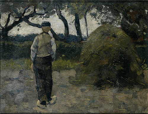 Farmer near a Haystack, 1889, Richard Roland Holst