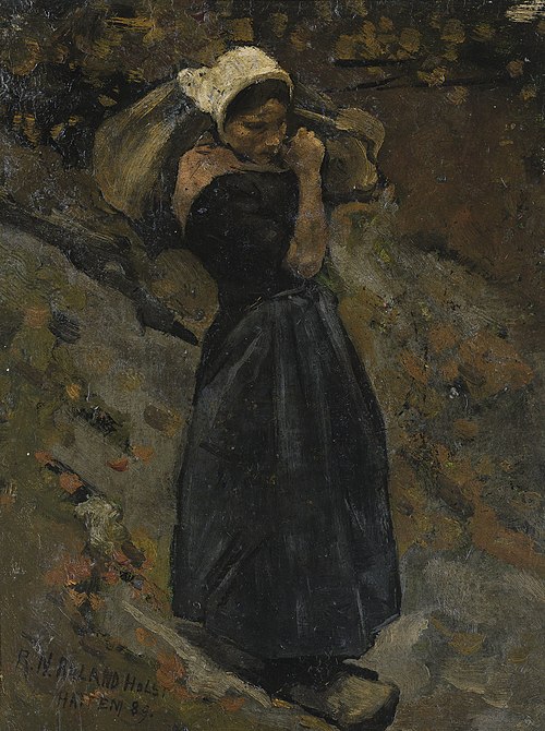 A Peasant Woman carrying a Sack, 1889, Richard Roland Holst