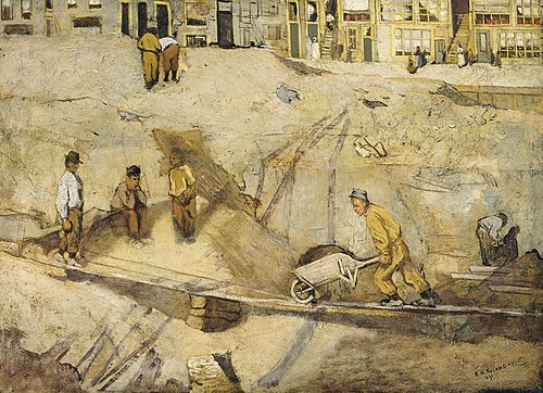 Building Site in Amsterdam, 1891, Richard Roland Holst