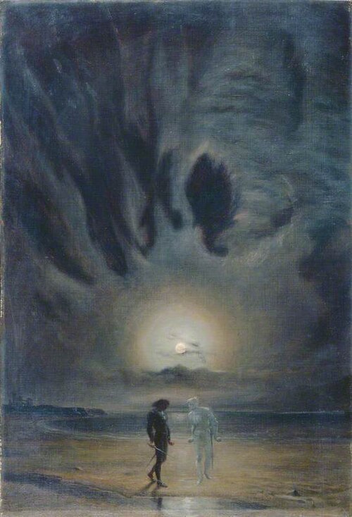 Hamlet and the Ghost, 1901, Frederic Shields