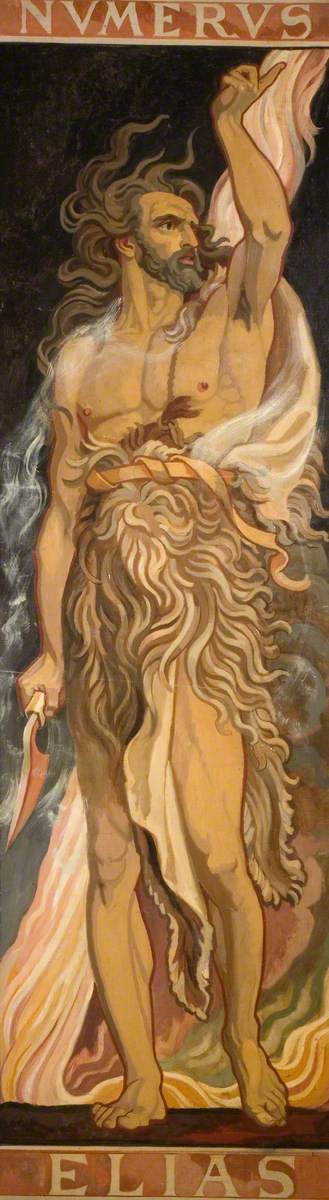 Stained Glass Design, Elias, 1905, Frederic Shields