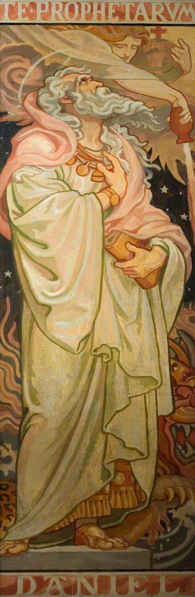 Stained Glass Design, Daniel, 1905, Frederic Shields