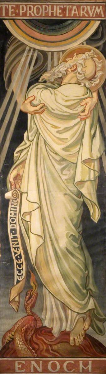 Stained Glass Design, Enoch, 1905, Frederic Shields