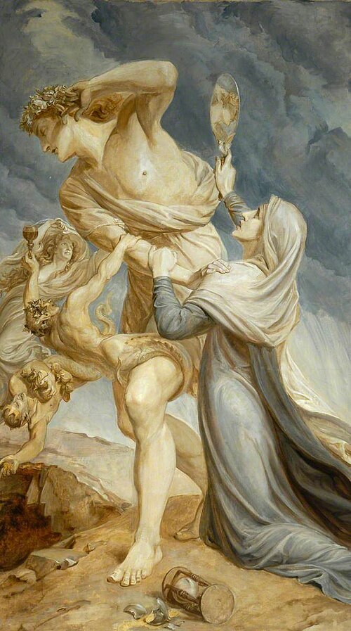 Man Repels the Appeal of Conscience, , Frederic Shields