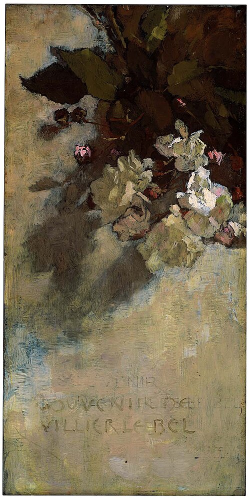 Roses—Souvenir de Villier le bel, 1879, Sarah W. Whitman