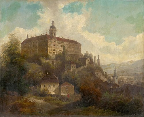 Heidecksburg in Rudolstadt, 1840, F. W. Jankowsky