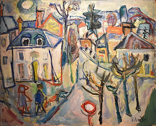 Soleil couchant sur la poste des sceaux, 2000, André Blondel