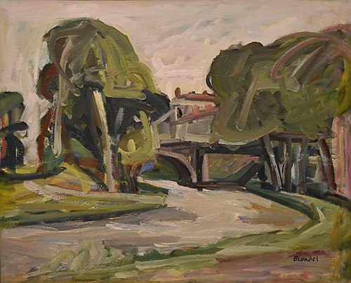Canal du Midi à Carcassonne, 2000, André Blondel