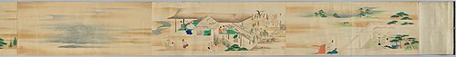 Scenes of Suma, The Tale of Genji, , Tosa Mitsusada