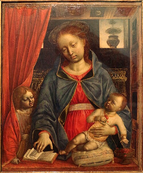 Madonna and Child with an Angel, , Vincenzo Foppa
