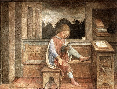 Le Jeune Cicéron à la lecture, 1464, Vincenzo Foppa