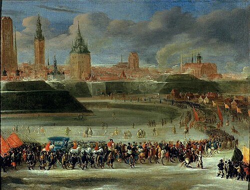 Entrée de la reine Marie-Louise de Gonzague dans Gdańsk, le 11 Février 1646., 1646, Bartholomäus Milwitz