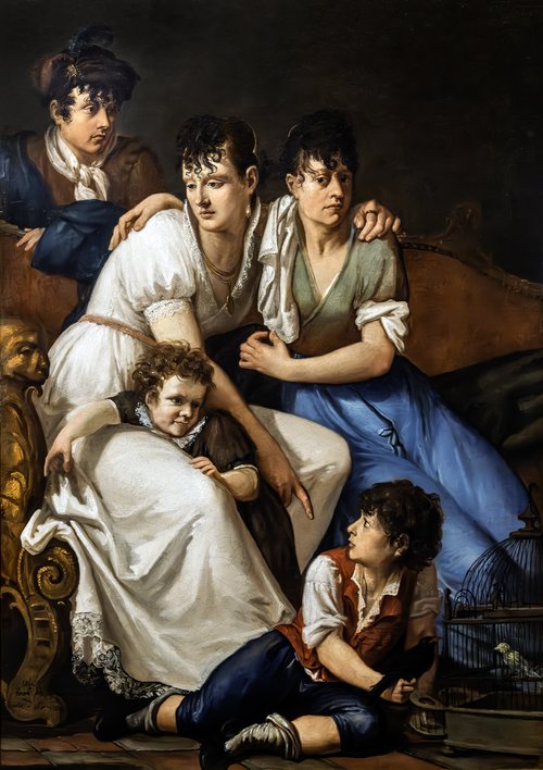 la famille du peintre, 1807, Francesco Hayez