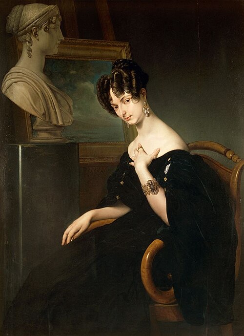 Portrait de Christine Trivulce di Belgiojoso, 1832, Francesco Hayez