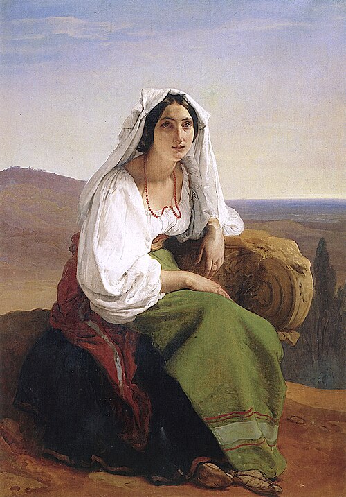 The woman from Ciociaria, 1842, Francesco Hayez
