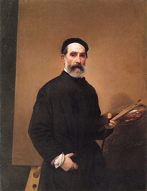 Self-portrait at the age of 71, 1862, Francesco Hayez