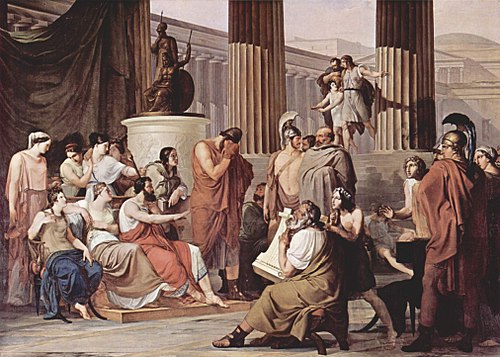 Ulysse à la cour d'Alcinoos, 1815, Francesco Hayez