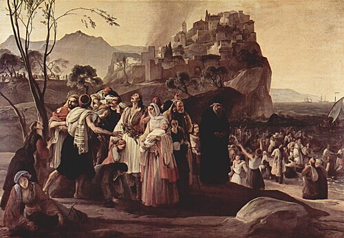 Le drame de Parga, 1831, Francesco Hayez